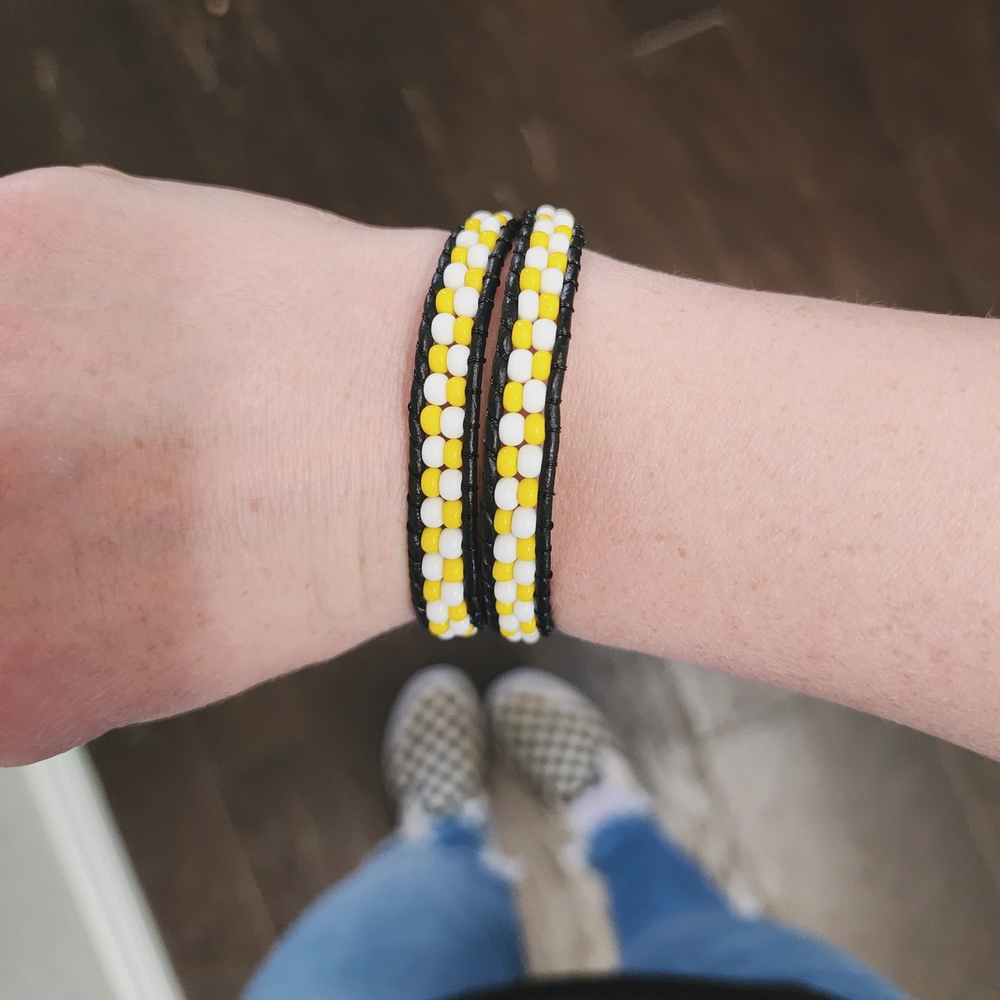 Checkered Wrap Bracelet